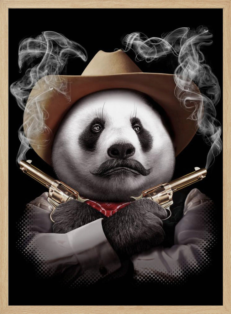panda crossgun | Poster