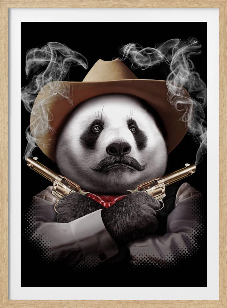 panda crossgun | Poster