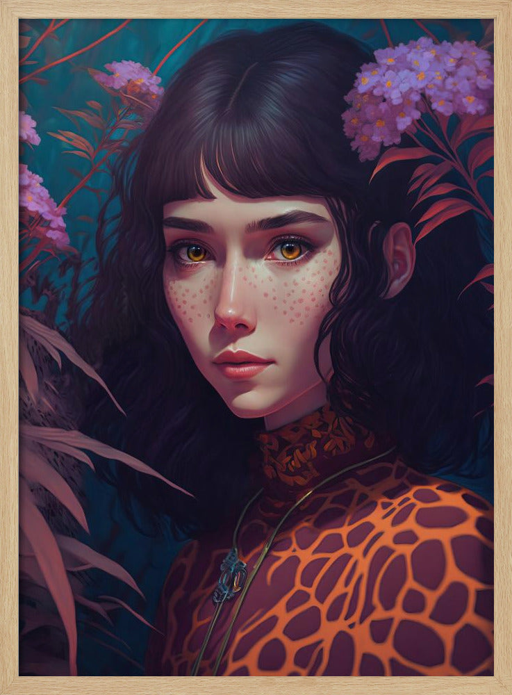 Mystical Bloom Gaze | Poster