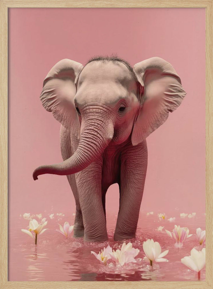 Elephant in Blossoms | Poster
