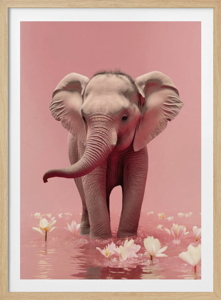 Elephant in Blossoms | Poster