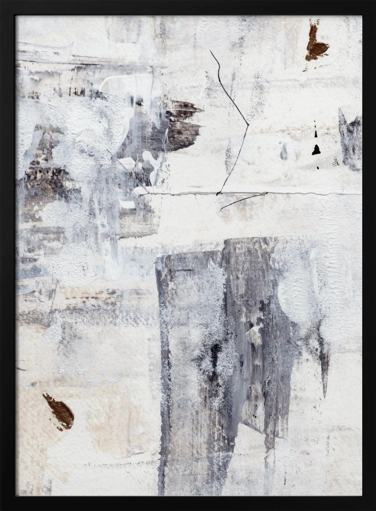 Abstract Painting With Layered Brushstrokes | Poster