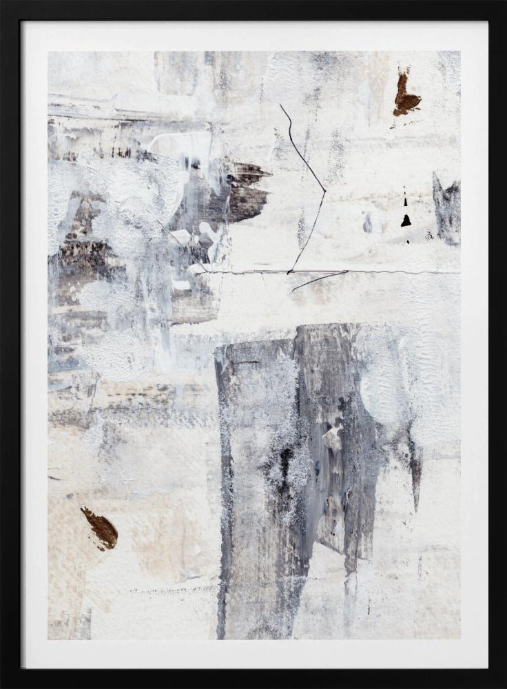 Abstract Painting With Layered Brushstrokes | Poster