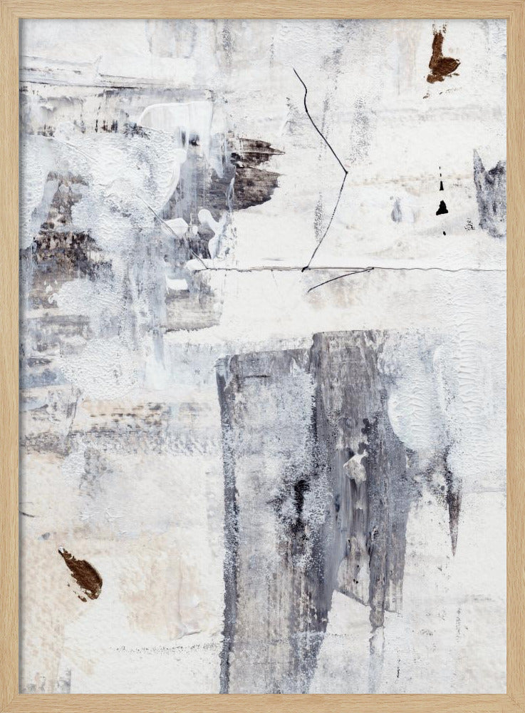 Abstract Painting With Layered Brushstrokes | Poster