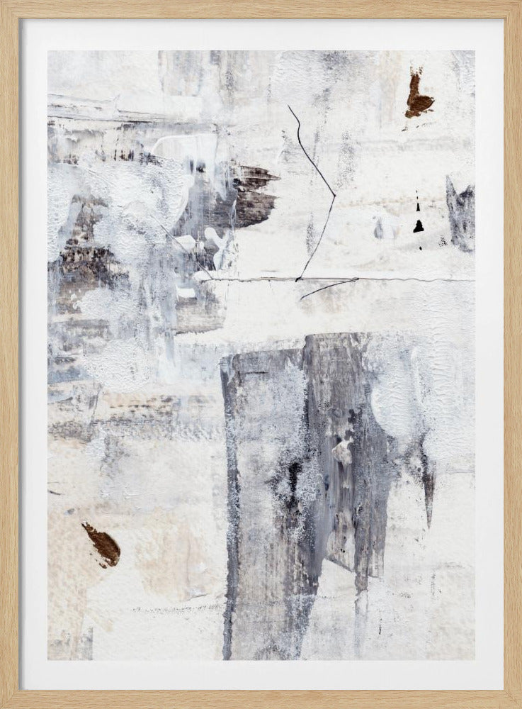 Abstract Painting With Layered Brushstrokes | Poster