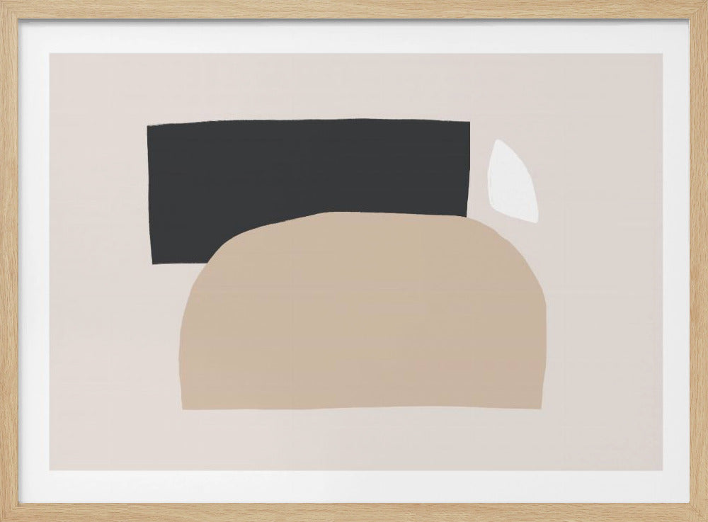 Geometric Shapes In Neutral Tones | Poster