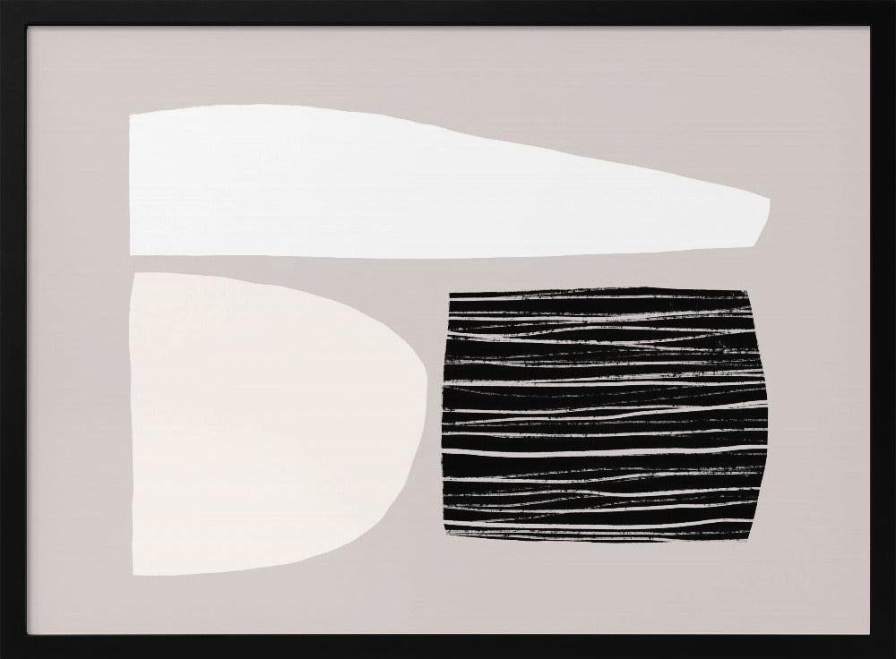 Geometric Shapes In Neutral Tones | Poster