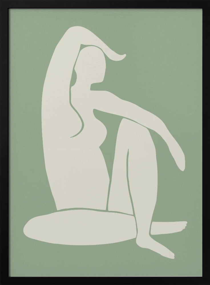 Figure Matisse Style Green | Poster