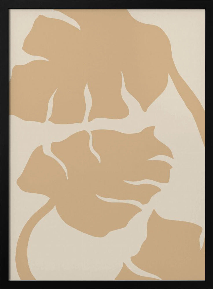 Monstera Soft orange | Poster