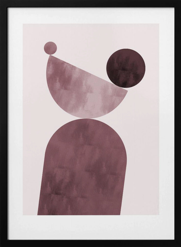 Geometrical Shapes Purple | Poster
