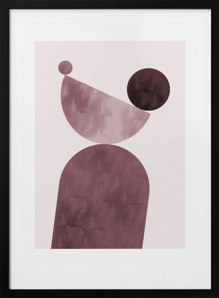 Geometrical Shapes Purple | Poster