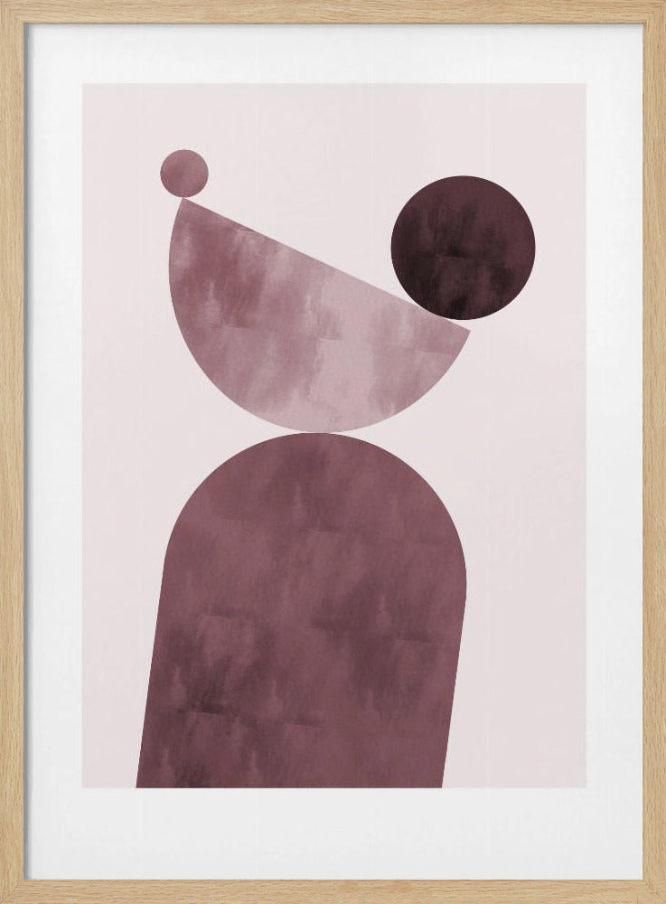 Geometrical Shapes Purple | Poster