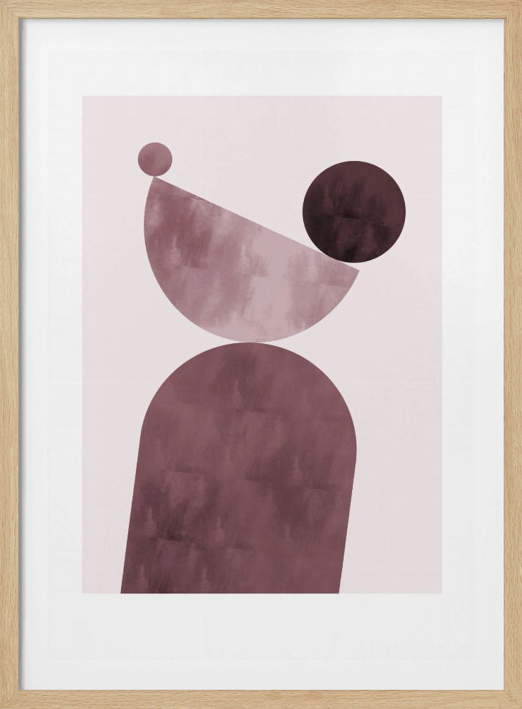 Geometrical Shapes Purple | Poster