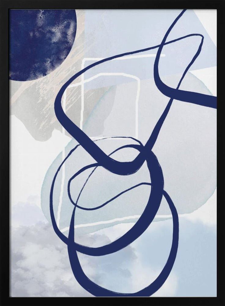 Lines of Blue-2 | Poster