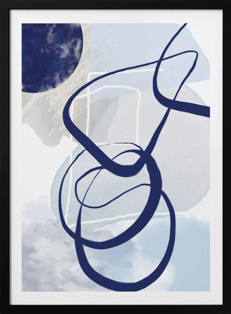 Lines of Blue-2 | Poster