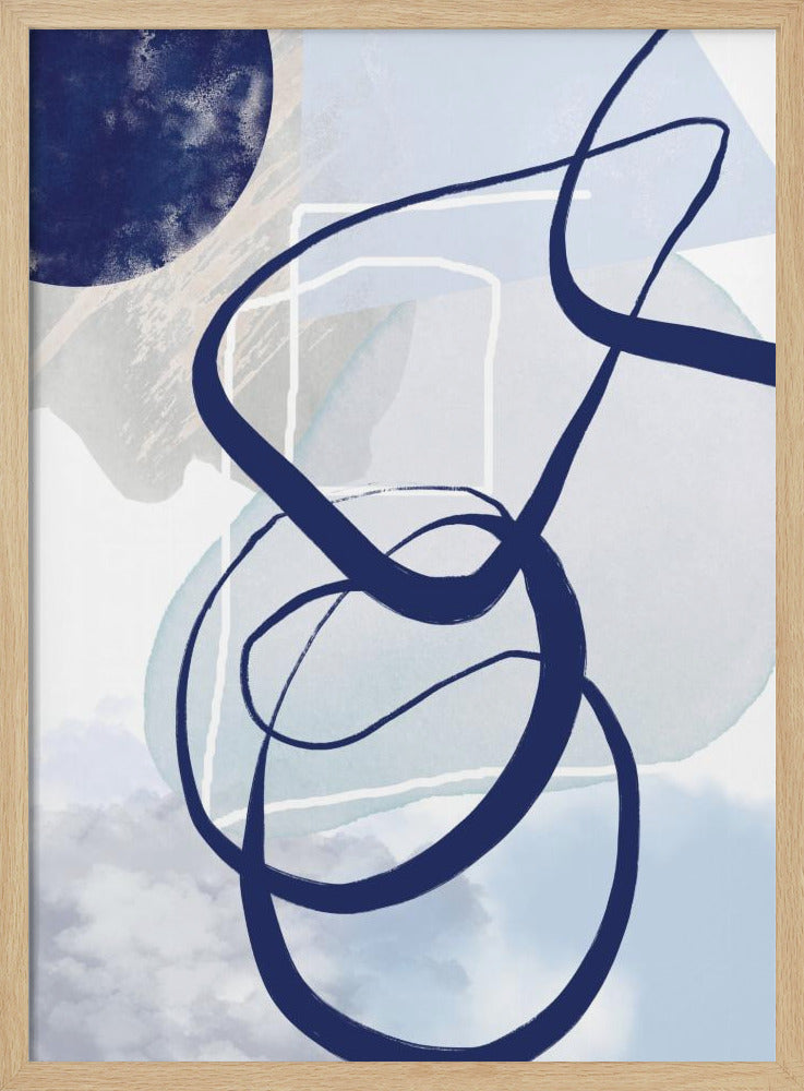 Lines of Blue-2 | Poster