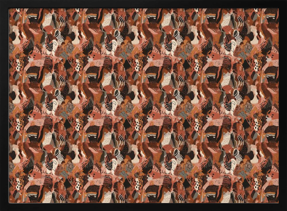 Crimson Mosaic | Poster