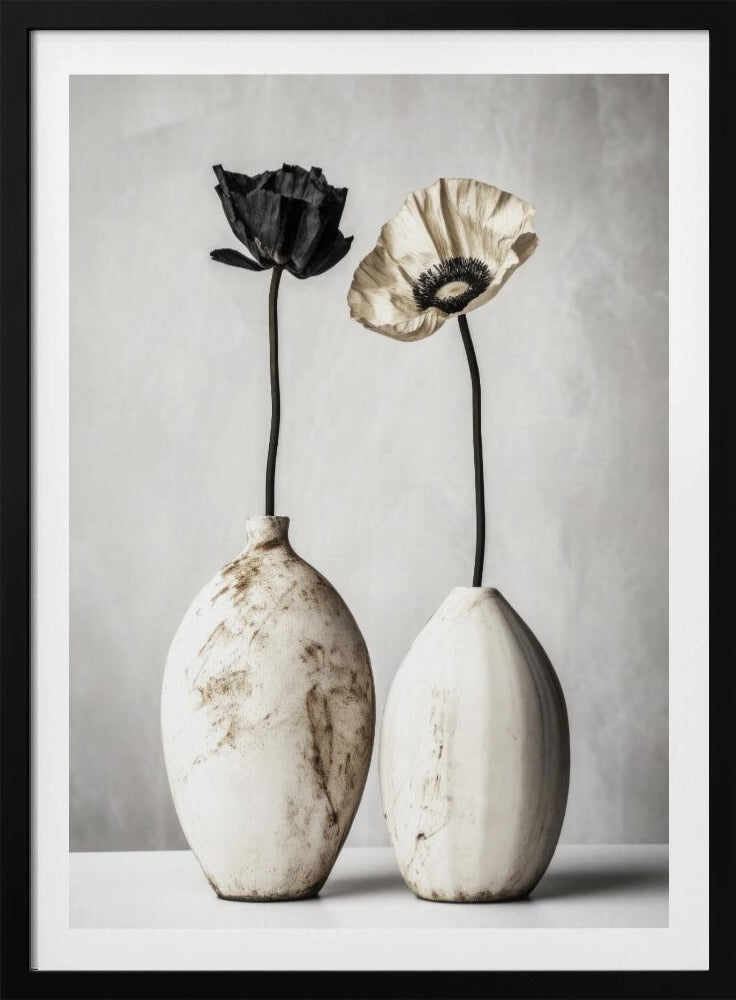 Contrasting Blooms | Poster