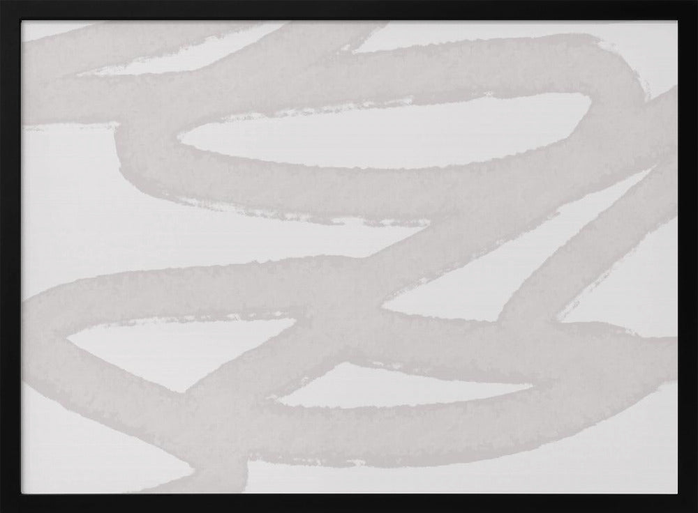 White Brushstroke Patterns | Poster