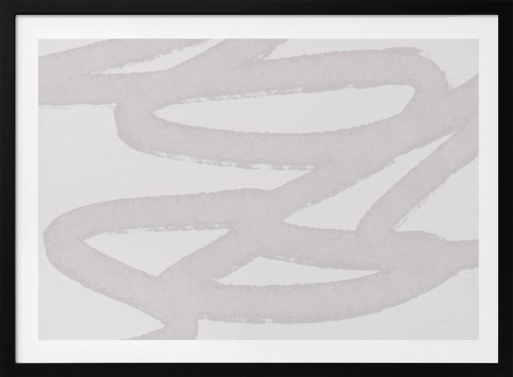 White Brushstroke Patterns | Poster