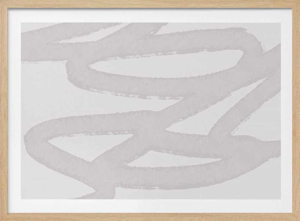 White Brushstroke Patterns | Poster