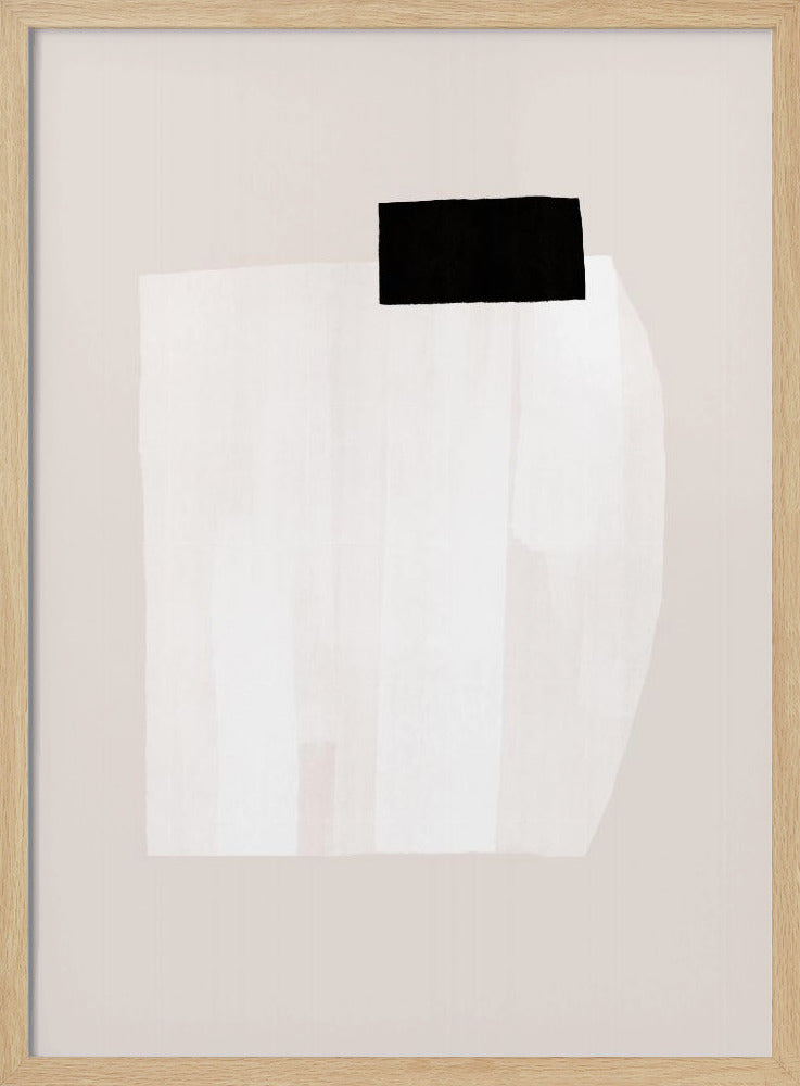 Silent Structure With Black on White Texture | Poster
