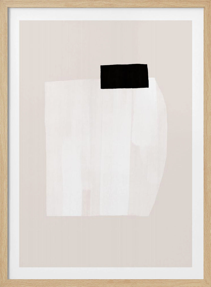 Silent Structure With Black on White Texture | Poster