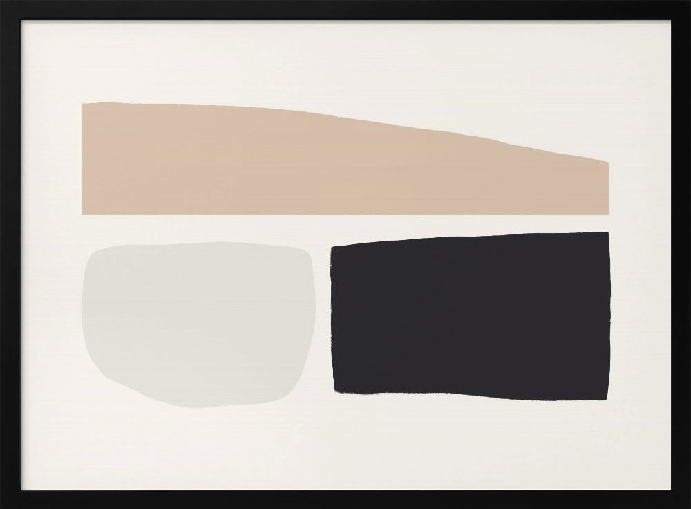 Geometric Shapes In Neutral Tones | Poster