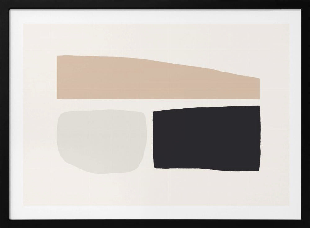 Geometric Shapes In Neutral Tones | Poster