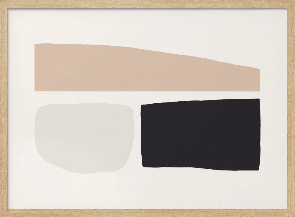 Geometric Shapes In Neutral Tones | Poster
