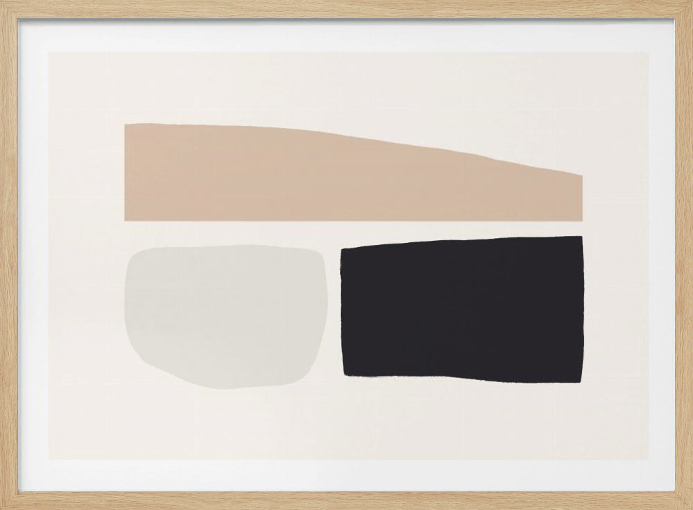 Geometric Shapes In Neutral Tones | Poster