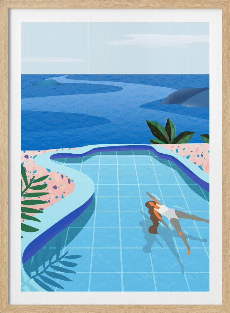 Girl in Pool | Poster