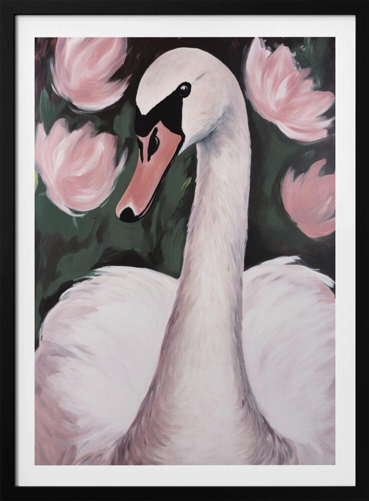 Swan In The Pond | Poster