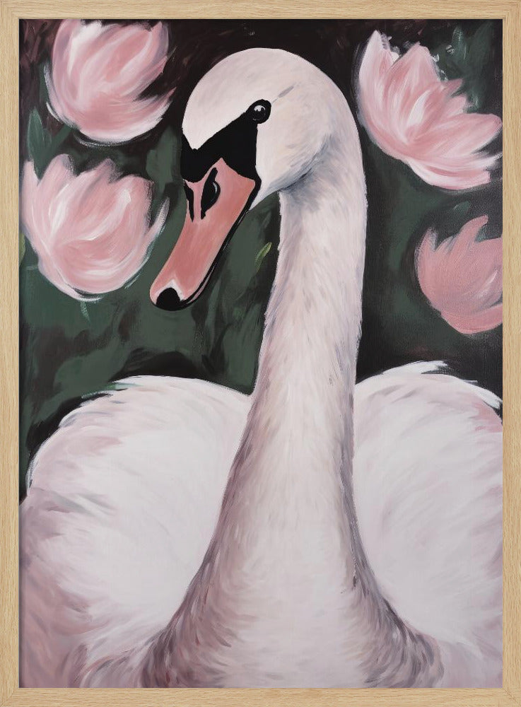 Swan In The Pond | Poster