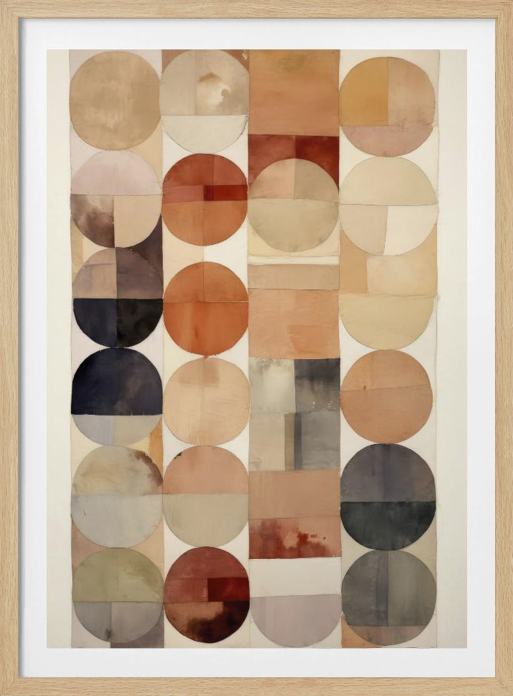 Earthy Geometric Flow | Poster