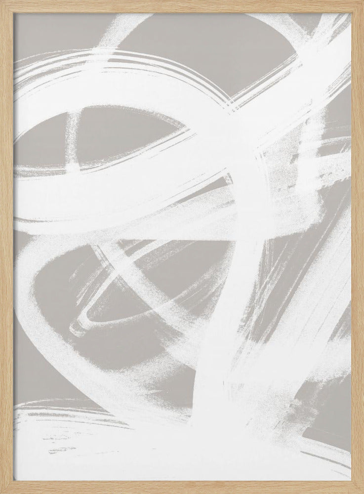 Abstract Brush Strokes 6 A1 | Poster