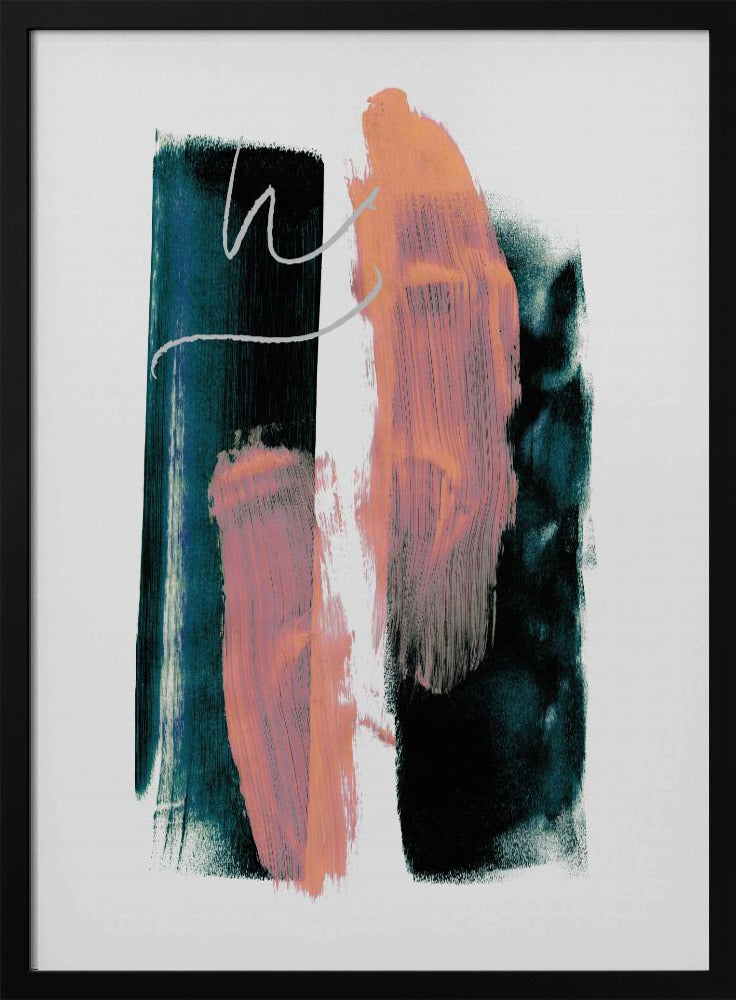 Abstract Brush Strokes 3x A1 | Poster