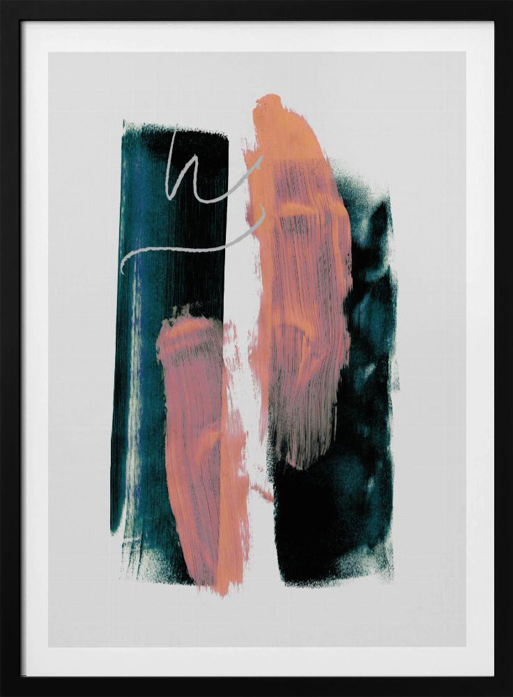 Abstract Brush Strokes 3x A1 | Poster