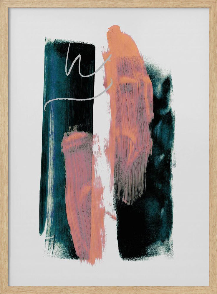 Abstract Brush Strokes 3x A1 | Poster