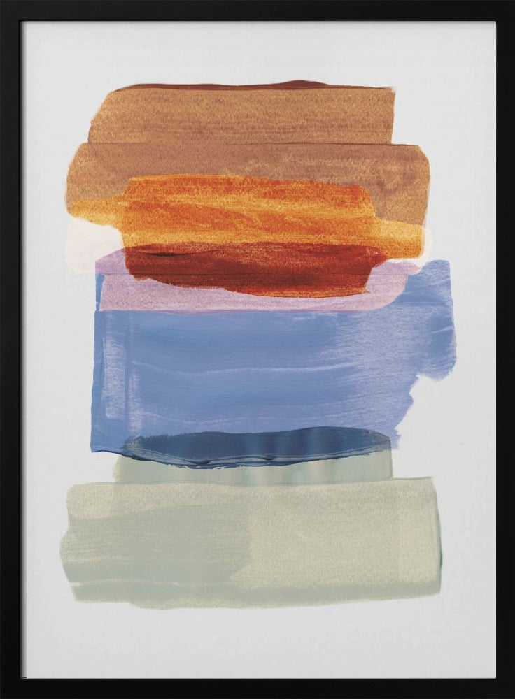 Abstract Brush Strokes 49 A1 | Poster