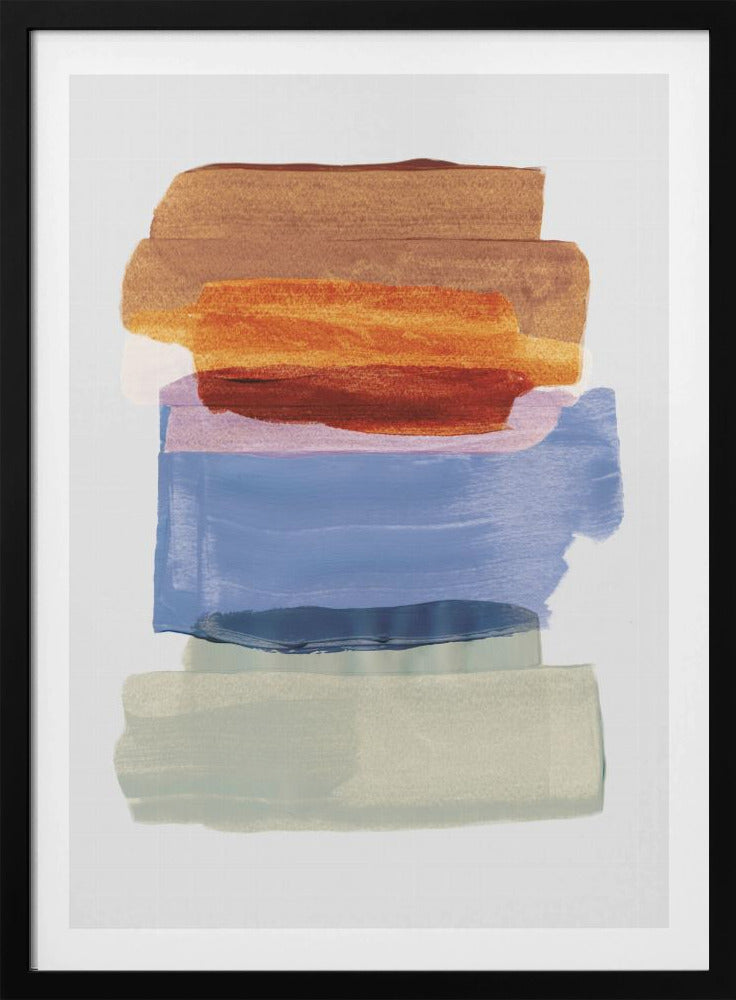Abstract Brush Strokes 49 A1 | Poster