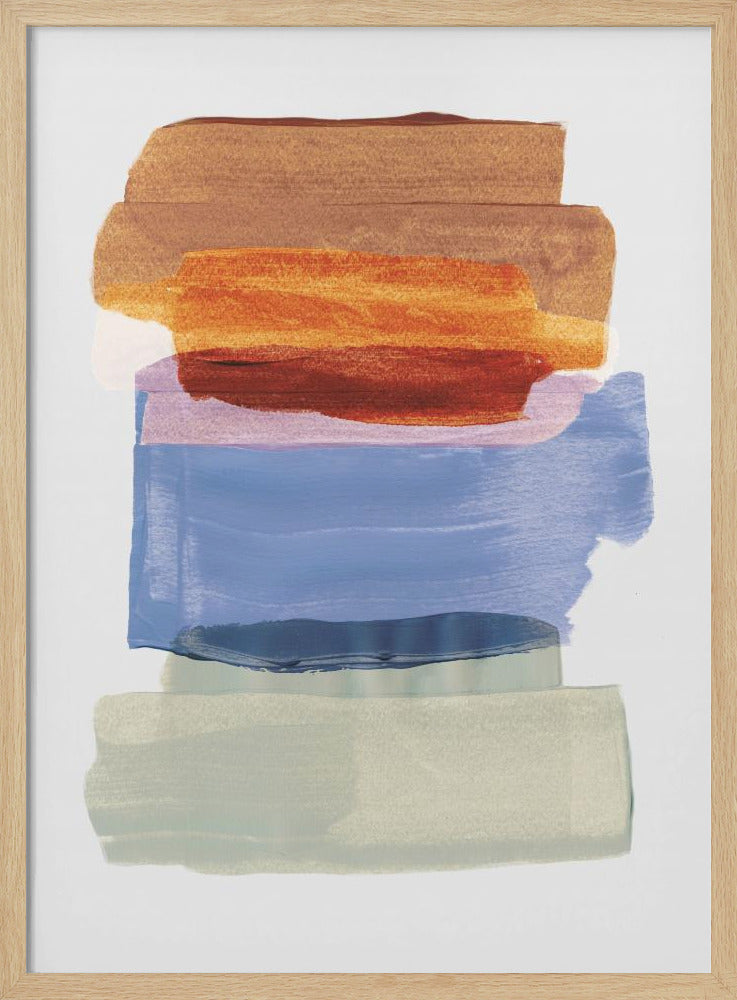 Abstract Brush Strokes 49 A1 | Poster