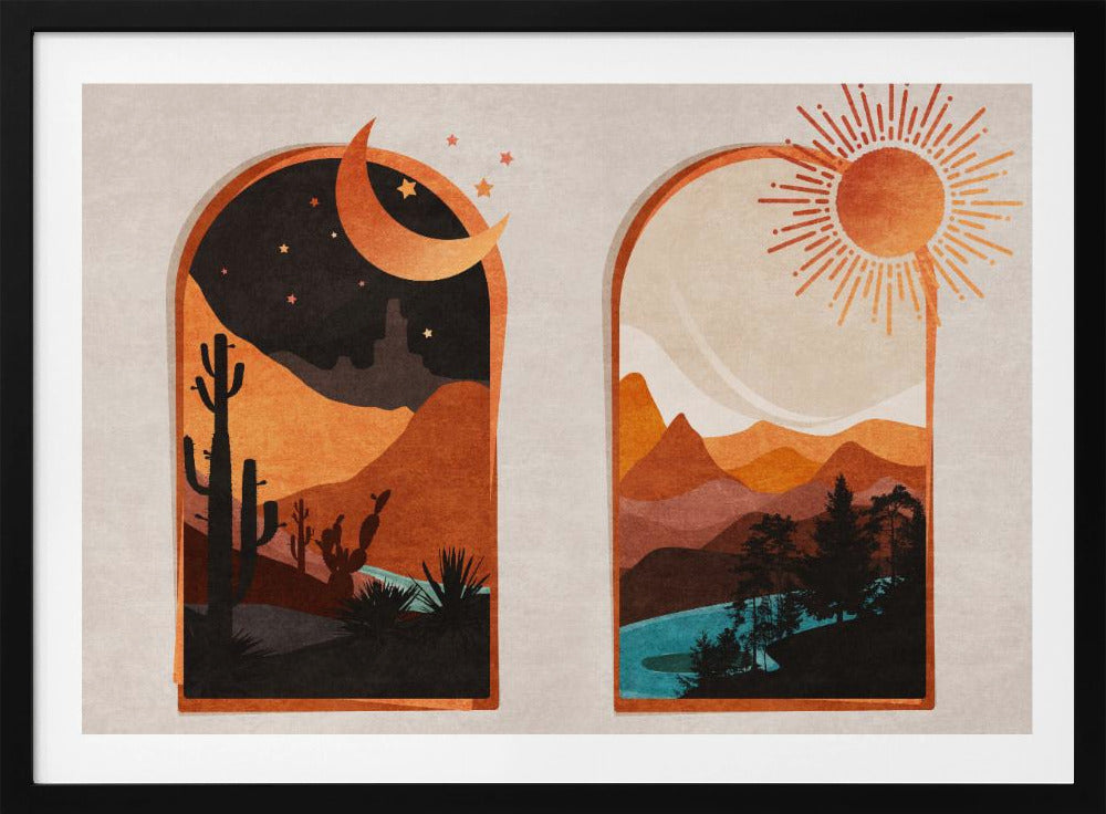Desert's Dawn & Dusk | Poster