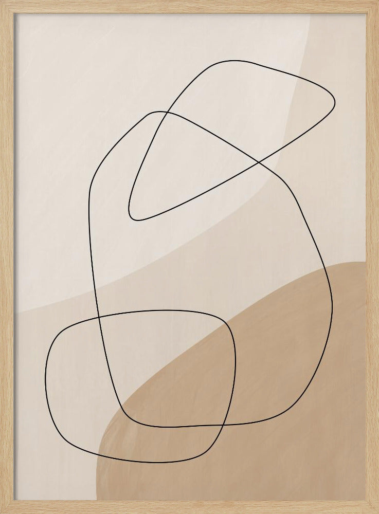 Graphic Shapes & Lines Poster | Poster