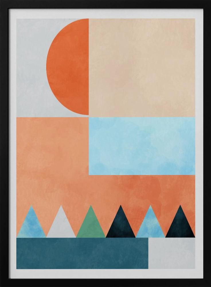 Spaces Bleu Dreieck | Poster