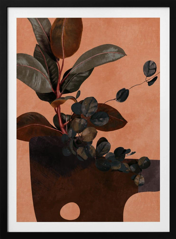 Leaves More 6 Red | Poster