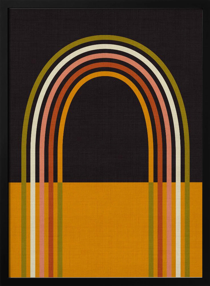 Geo Shapes Fall 21 Rainbow Arc | Poster