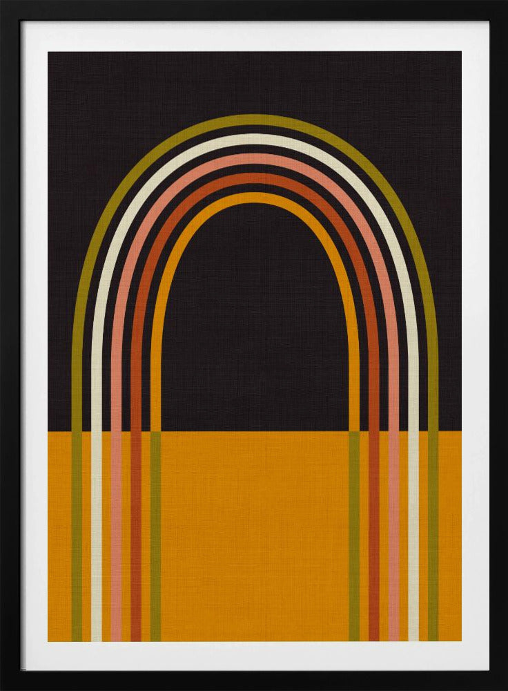Geo Shapes Fall 21 Rainbow Arc | Poster