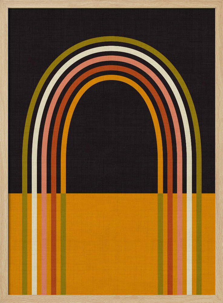 Geo Shapes Fall 21 Rainbow Arc | Poster