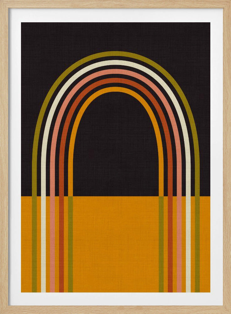 Geo Shapes Fall 21 Rainbow Arc | Poster